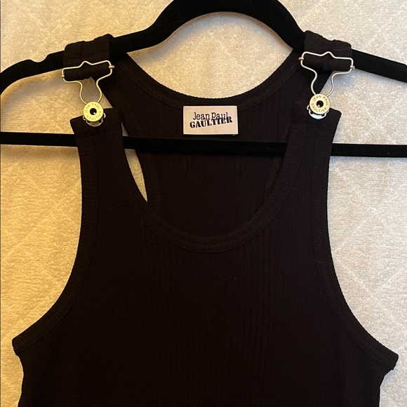 Jean Paul Gaultier Black Suspenders Tank Top - Picture 5 of 7